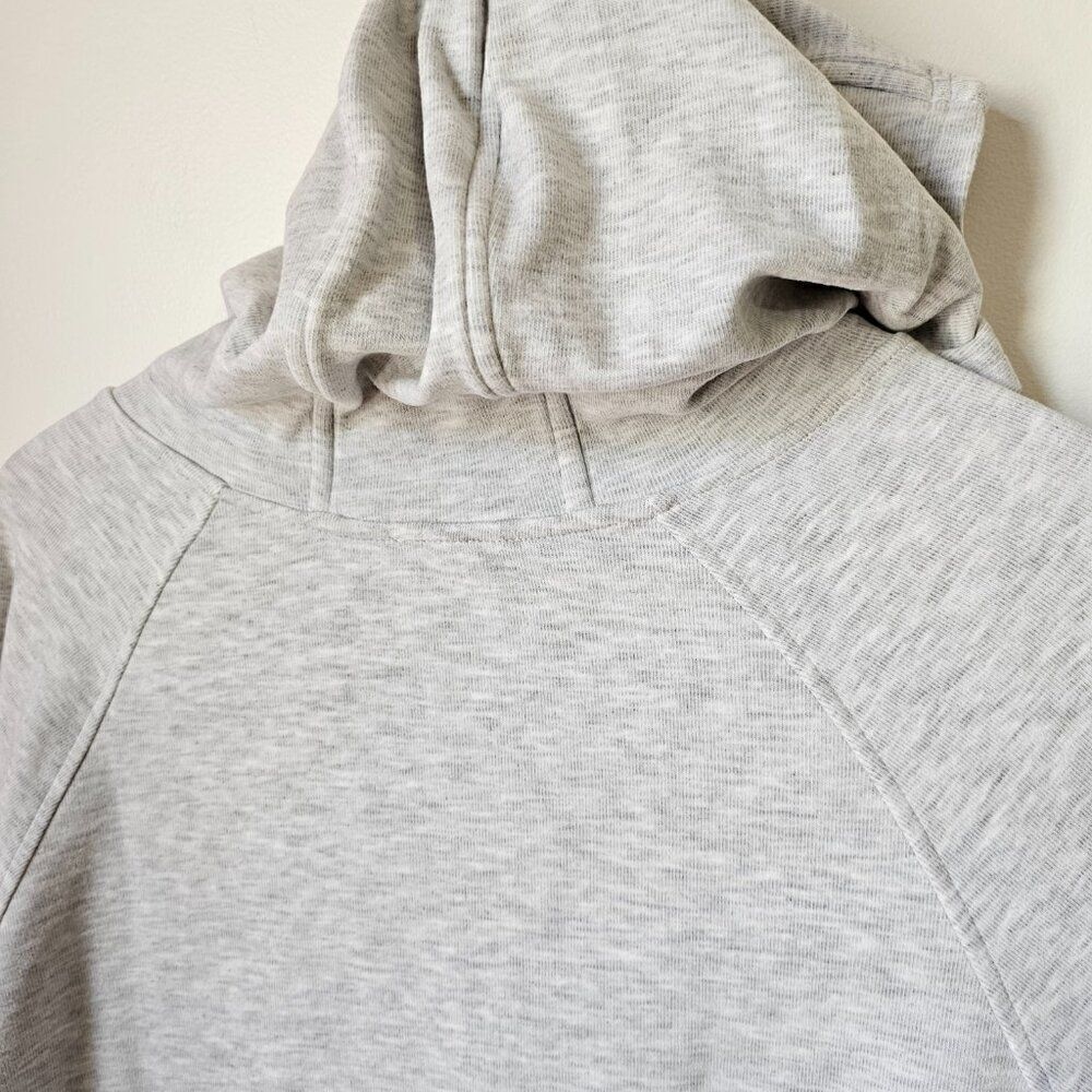 EUC COTTON BLEU LIGHT GREY SUPER SOFT HOODED SWEATER QUARTER BUTTONED SIZE SMALL - Picture 7 of 16